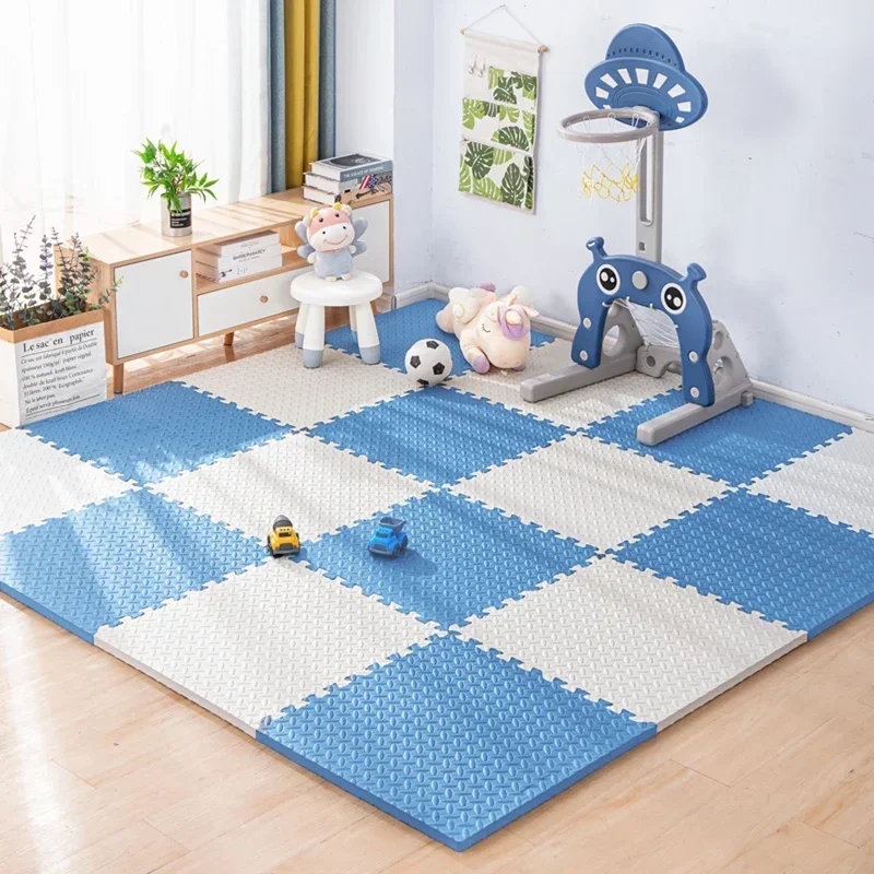 30*30cm Thicken Sports Gym Mat Protection EVA Leaf Grain Floor Mats Yoga Fitness Non-Slip Splicing Rugs Shock Room