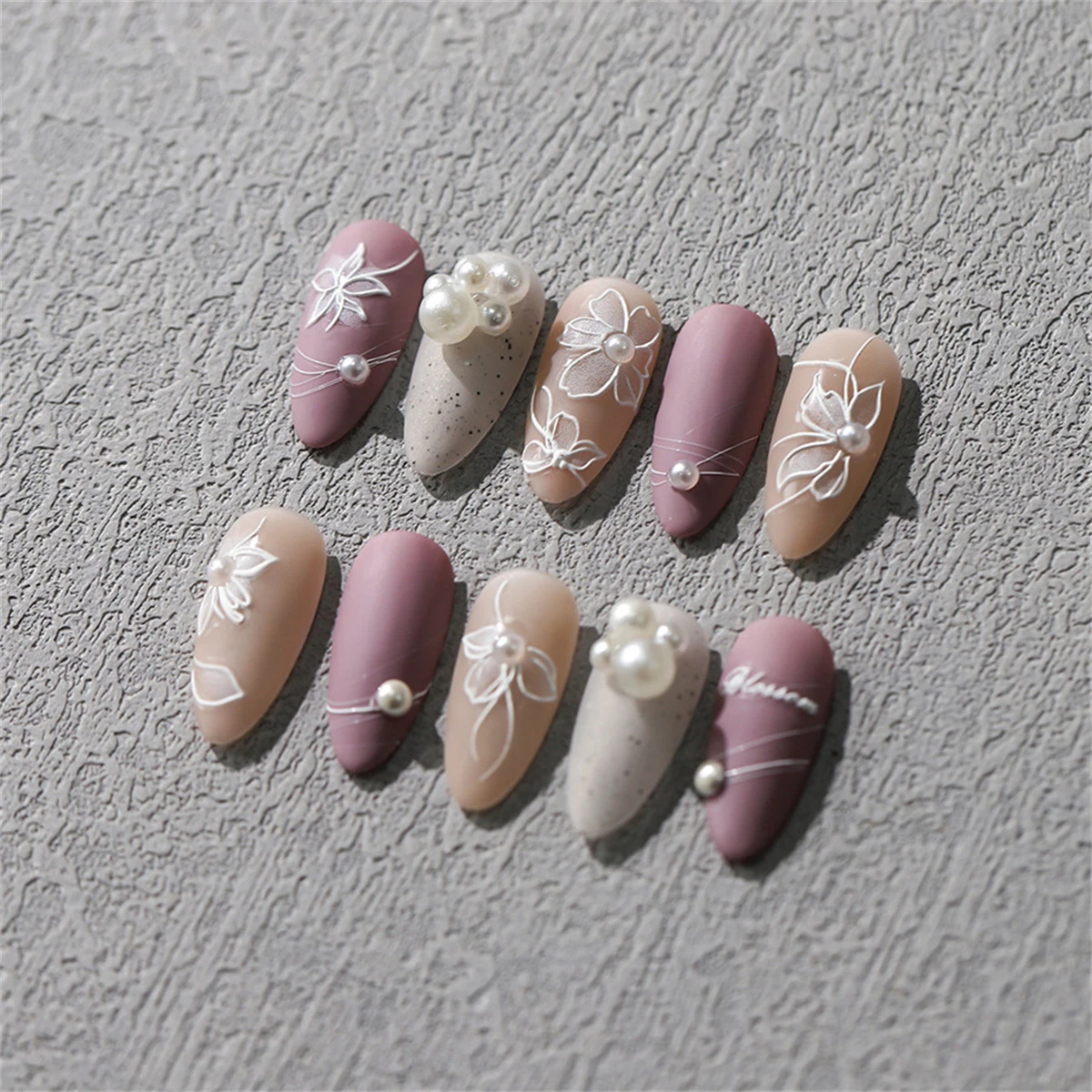 1pcs 5D Exquisite White Flower Nail Art Stickers 2024 Kawaii Flower Nail Decoration Decals Self Adhesive Slider DIY Accessories