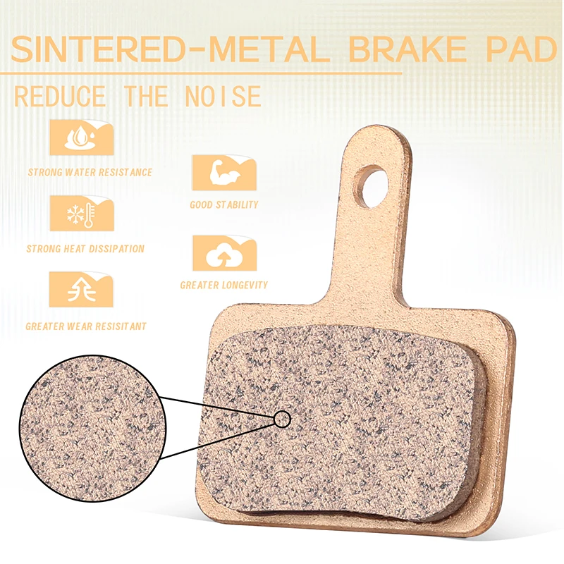 BUCKLOS Sintered-Metal MTB Brake Pads for B01S B05S Bicycle Hydraulic Disc Brake Pads Metallic Bike Brake Pad Mountain Bike Part