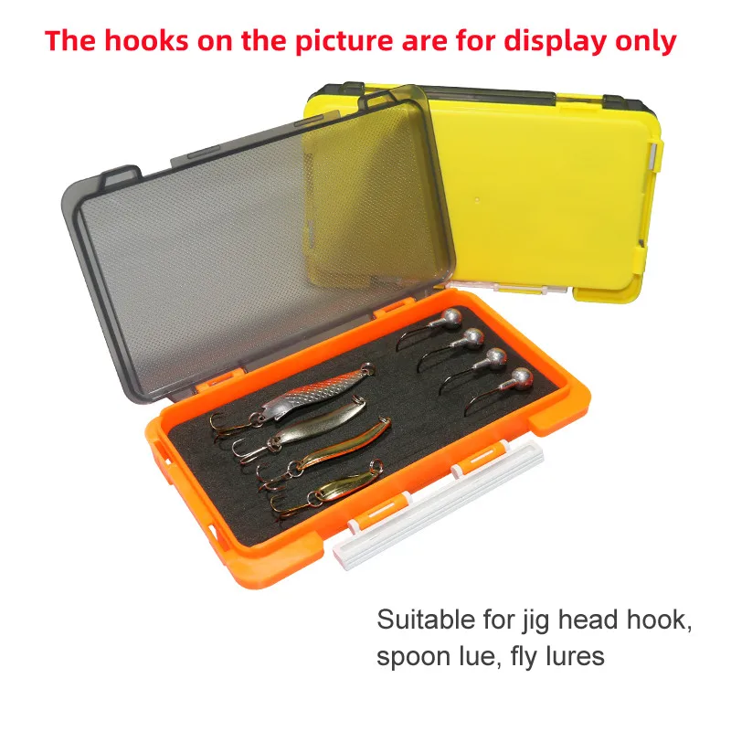 New Plastic Fishing Box Portable Sponge Pad Fly Lures Boxes Jig Head Hook Storage Organizer Spinner Spoon Bait Carp Tool Case