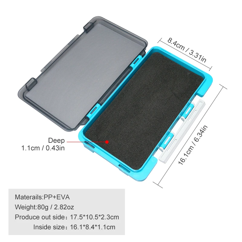 New Plastic Fishing Box Portable Sponge Pad Fly Lures Boxes Jig Head Hook Storage Organizer Spinner Spoon Bait Carp Tool Case