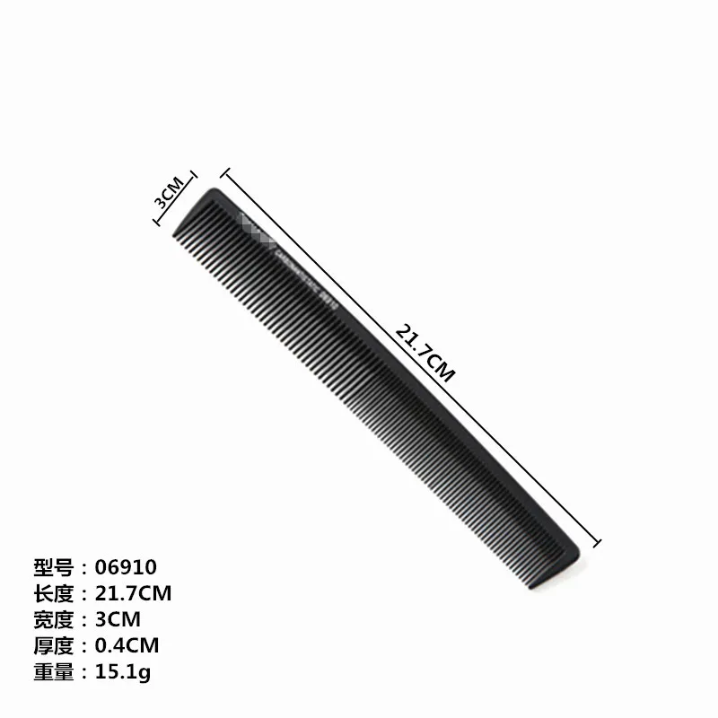 Black Hairdressing Comb Ultra-thin Flat Hair Comb For Men Hair Cut Comb Barber Store Special Use 6 Styles