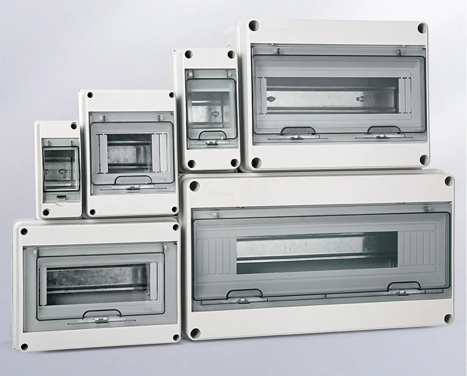XIONGISOLAR HT Series Junction Box 2/3/5/8/12/15/18/24WAY PC Plastic Outdoor Electrical IP65 Waterproof Distribution Box