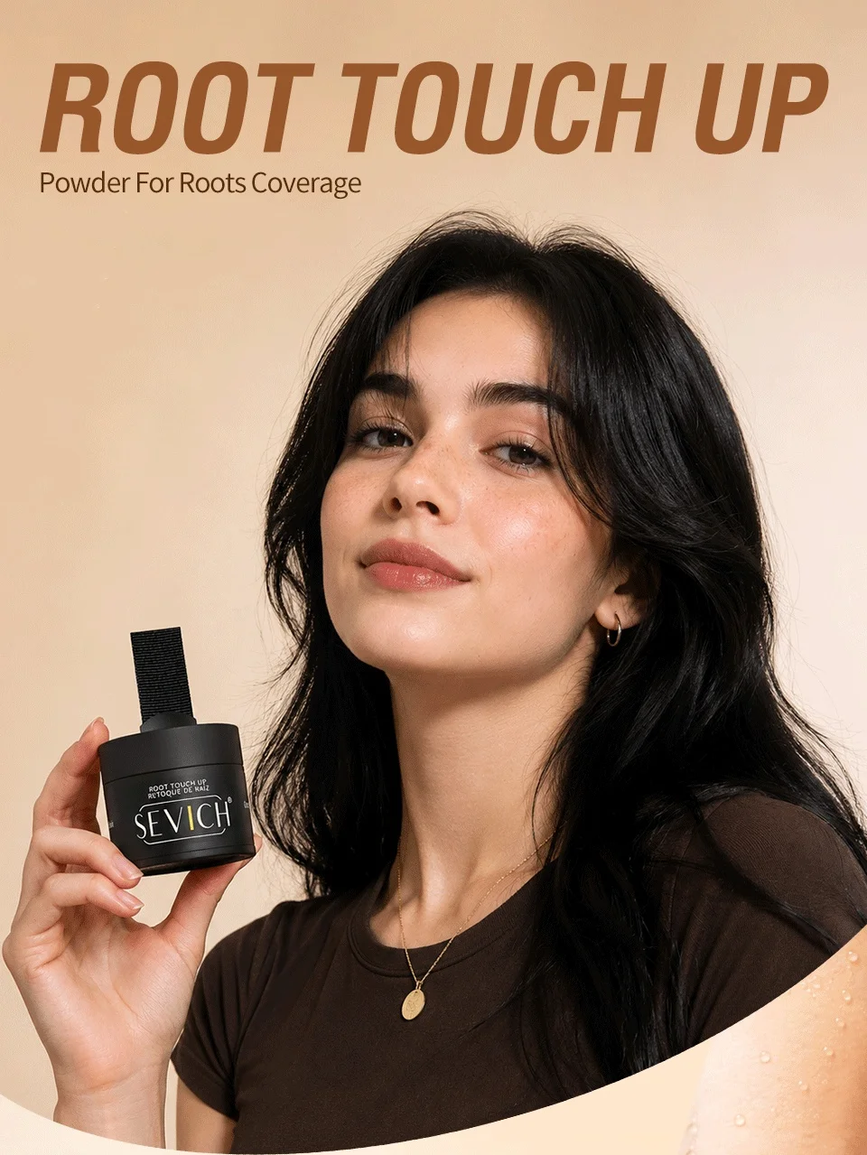 Sevich Hairline Powder 4g Hairline Shadow Powder Makeup Hair Concealer Natural Cover Unisex Hair Loss Product