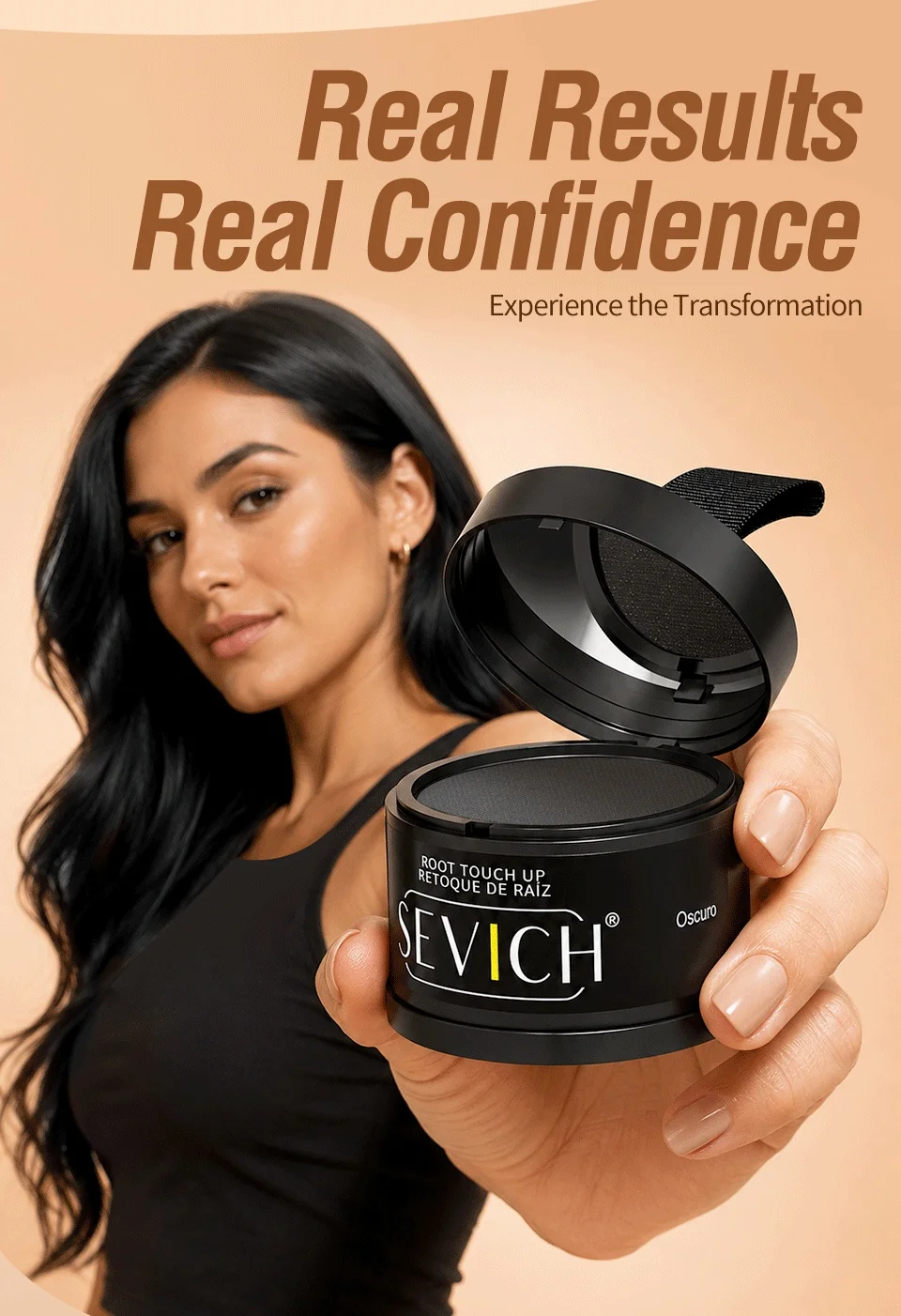 Sevich Hairline Powder 4g Hairline Shadow Powder Makeup Hair Concealer Natural Cover Unisex Hair Loss Product