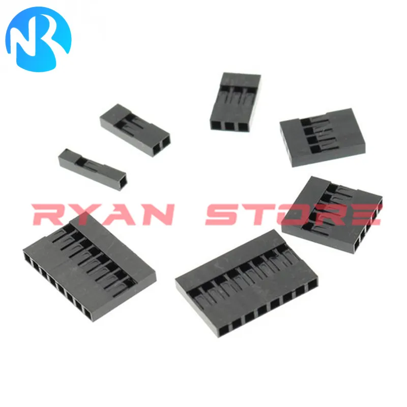 310PCS 2.54MM Dupont Wire Jumper Pin Header Connector Housing Kit Male Crimp Pins+Female Pin Connector Terminal Pitch With Box