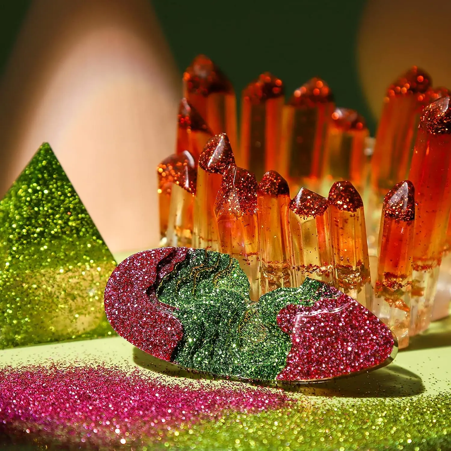 Sparkly Fine Glitter for Crafting,32 Colors of Nail Glitter Face Glitter Powder for Arts Crafts, Rainbow Body Glitter & Tattoo G