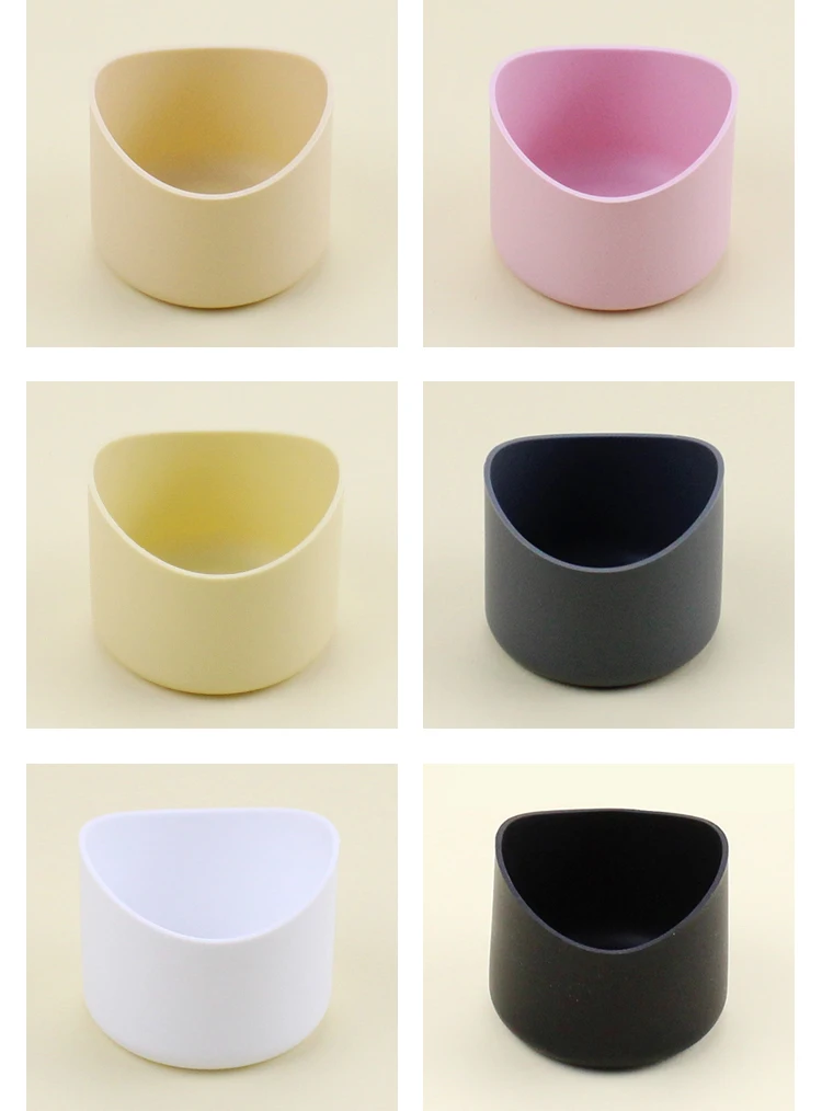 7cm Dia  Anti Scalding Colorful Non-slip Silicone Bottom Boot Water Bottles Beverage Cup Sleeve