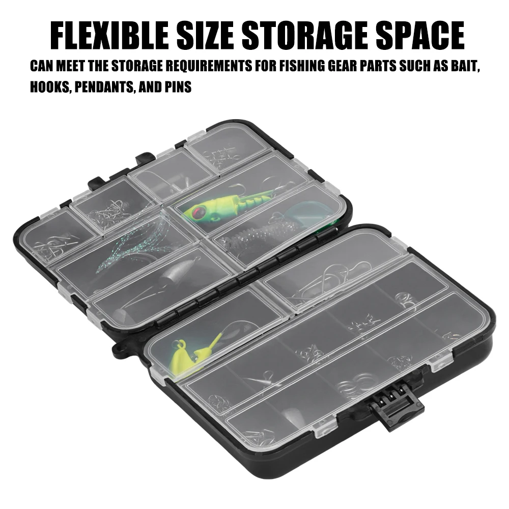 Fishing Tackle Bait Storage Boxes, Portable Double-Sided Lure Hook Organizer, Mini Utility Lures Fishing Box