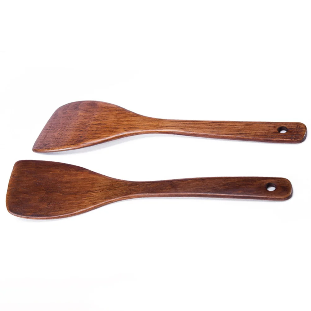 1pc Long Handle Spatula For Cooking Utensil Wood Spatula Turner Kitchen Cooking Utensil Wooden Tool Baking Pastry Spoon Shovel