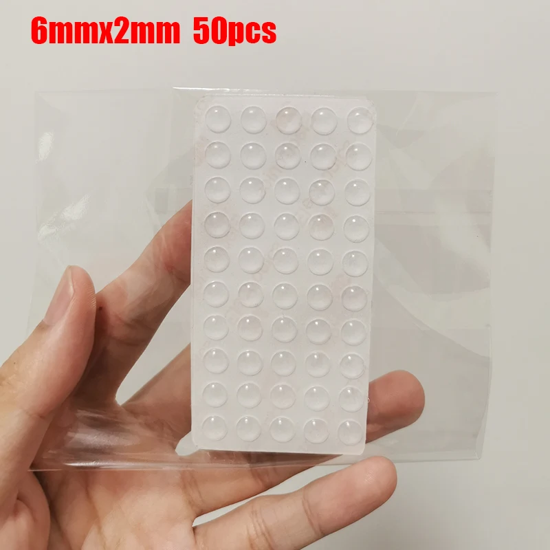 Self-Adhesive Clear Rubber Anti Slip Bumpers Feet Pads Damper Buffer Cabinet Door Silicone Furniture Stop Muffler Wall Protector
