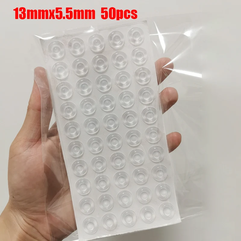 Self-Adhesive Clear Rubber Anti Slip Bumpers Feet Pads Damper Buffer Cabinet Door Silicone Furniture Stop Muffler Wall Protector
