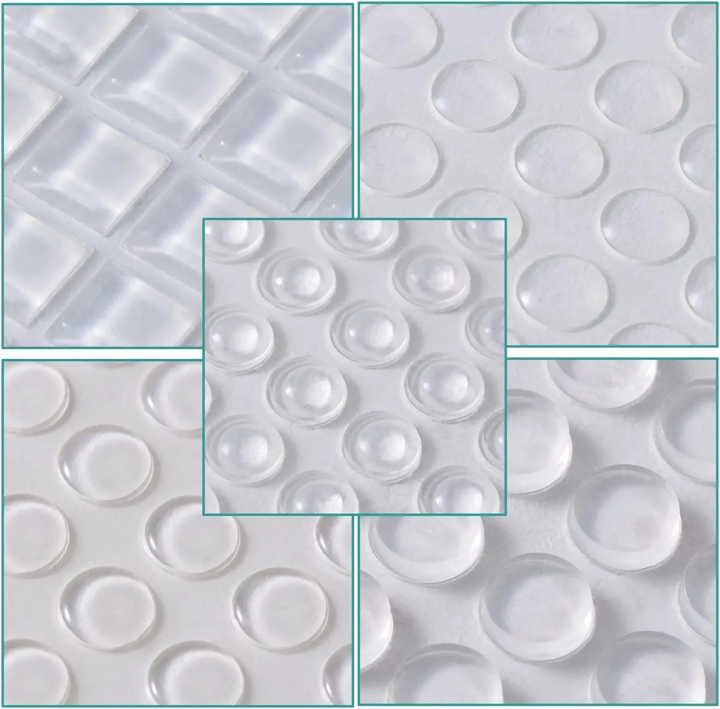 Self-Adhesive Clear Rubber Anti Slip Bumpers Feet Pads Damper Buffer Cabinet Door Silicone Furniture Stop Muffler Wall Protector