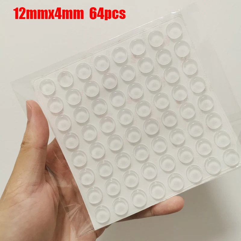 Self-Adhesive Clear Rubber Anti Slip Bumpers Feet Pads Damper Buffer Cabinet Door Silicone Furniture Stop Muffler Wall Protector