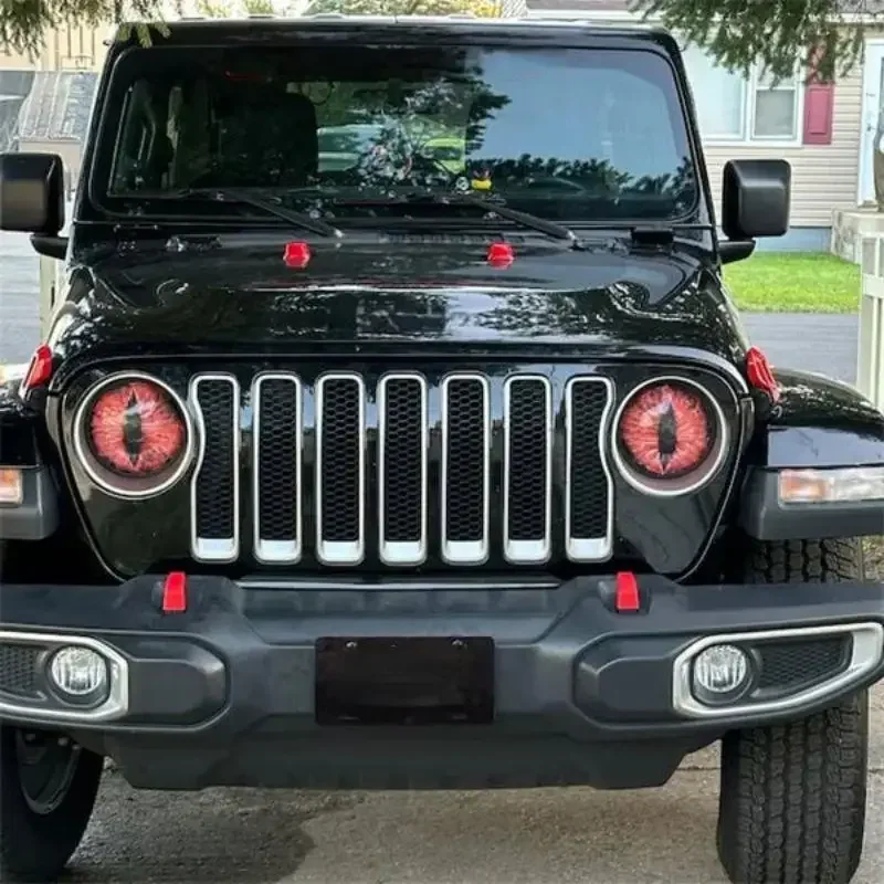 Beast Eyes Headlight Decals(1 PAIR) Eye of the Beast Car Sticker 3D Stereo Headlight Stickers Bumper Decoration