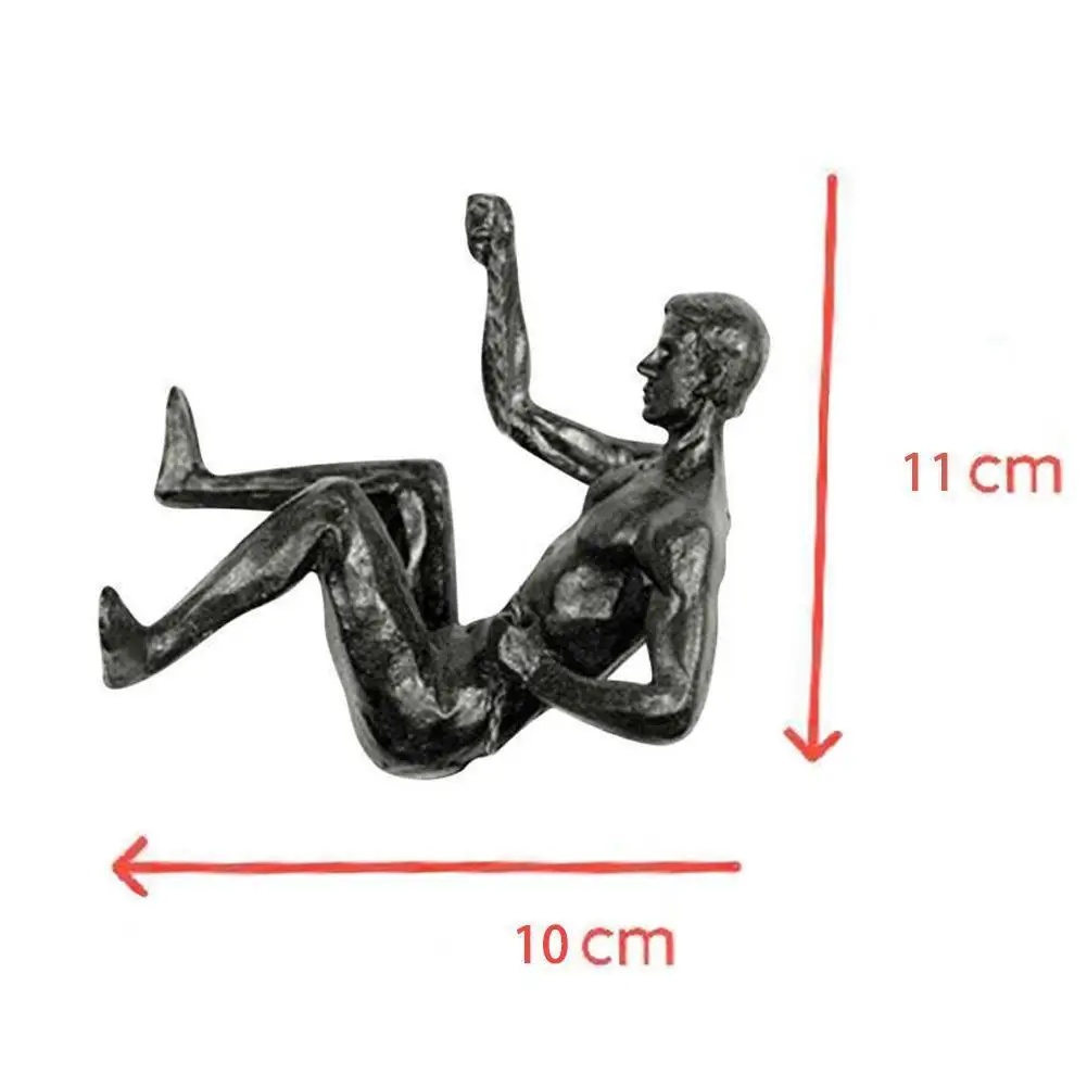 Climbing Athlete Man Art Sports Wall Hanging Ornaments Home Figures Miniatures Rock Climbing Man Resin Sculptures Statue