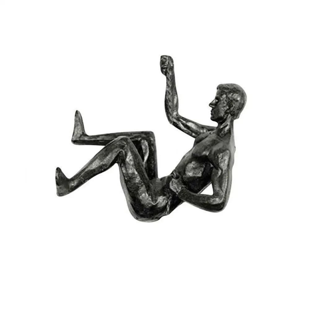 Climbing Athlete Man Art Sports Wall Hanging Ornaments Home Figures Miniatures Rock Climbing Man Resin Sculptures Statue