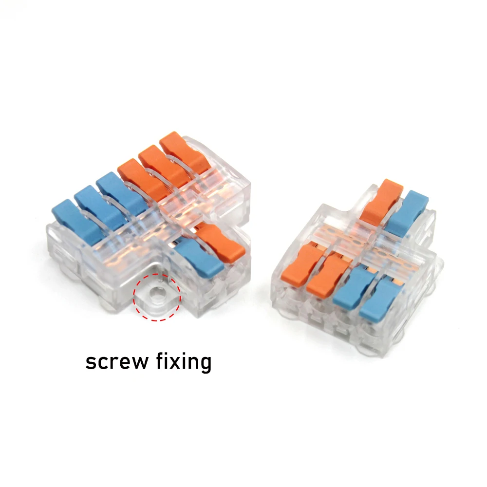 10/50pcs Quick Wire Connector Universal Compact Wiring Splicing Conector Electrical Push In Lighting Terminal Block Connector
