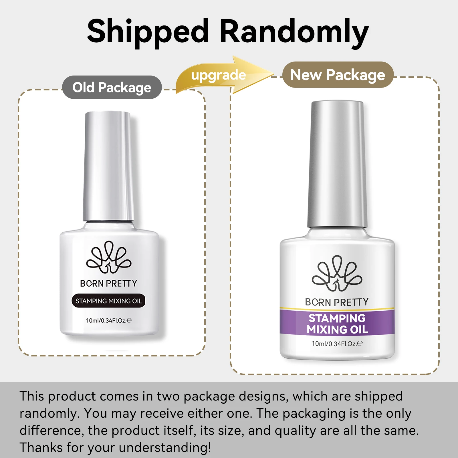 BORN PRETTY 10ml Stamping Mixing Oil Printing Tool Painting Gel Stamping Polish Nail Art Powder Mixing And Apply Nail Powder