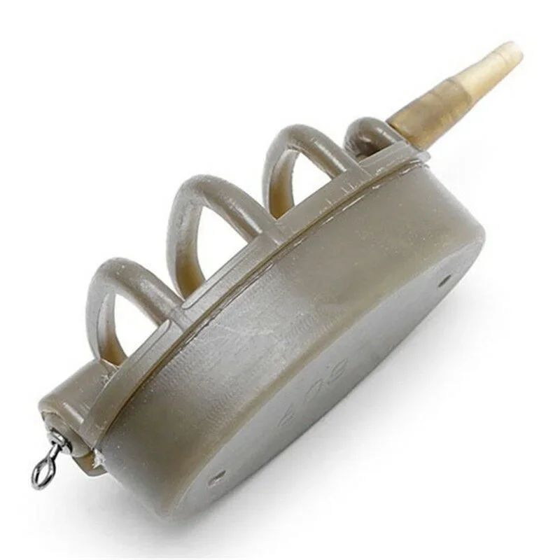 Outdoor Inline Method Feeder Mould Bait Thrower Bait Plumb Set Carp Fishing Bait Holder Tool Feeders 1PC/4PCS