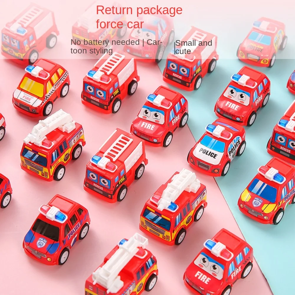 10-30PC Cute Kids Pull Back Fire Engineering Vehicle Boy and Girl Birthday Party Gift Pinata Filler Kindergarten Prize Gift Pack