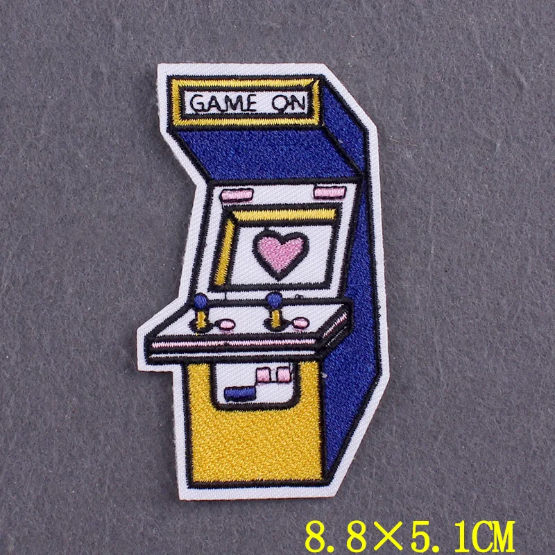 Anime Patch Embroidered Patches For Clothing Stickers DIY Fox Hook Loop Stripes Cartoon Patch Iron On Patches On Clothes Decor