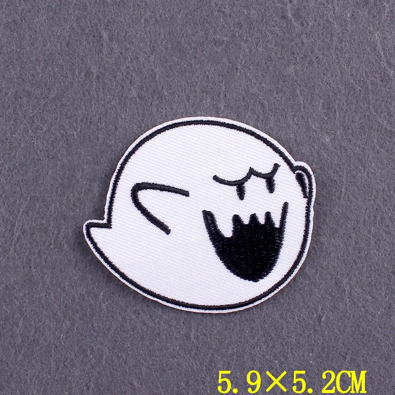 Anime Patch Embroidered Patches For Clothing Stickers DIY Fox Hook Loop Stripes Cartoon Patch Iron On Patches On Clothes Decor