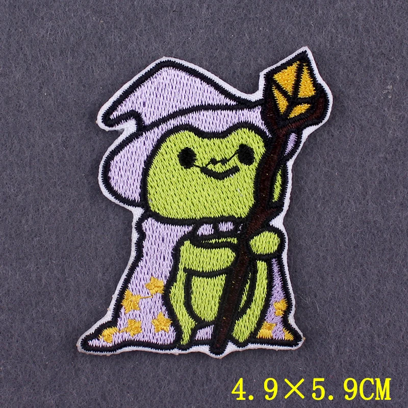 Anime Patch Embroidered Patches For Clothing Stickers DIY Fox Hook Loop Stripes Cartoon Patch Iron On Patches On Clothes Decor