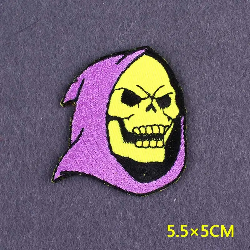 Anime Patch Embroidered Patches For Clothing Stickers DIY Fox Hook Loop Stripes Cartoon Patch Iron On Patches On Clothes Decor