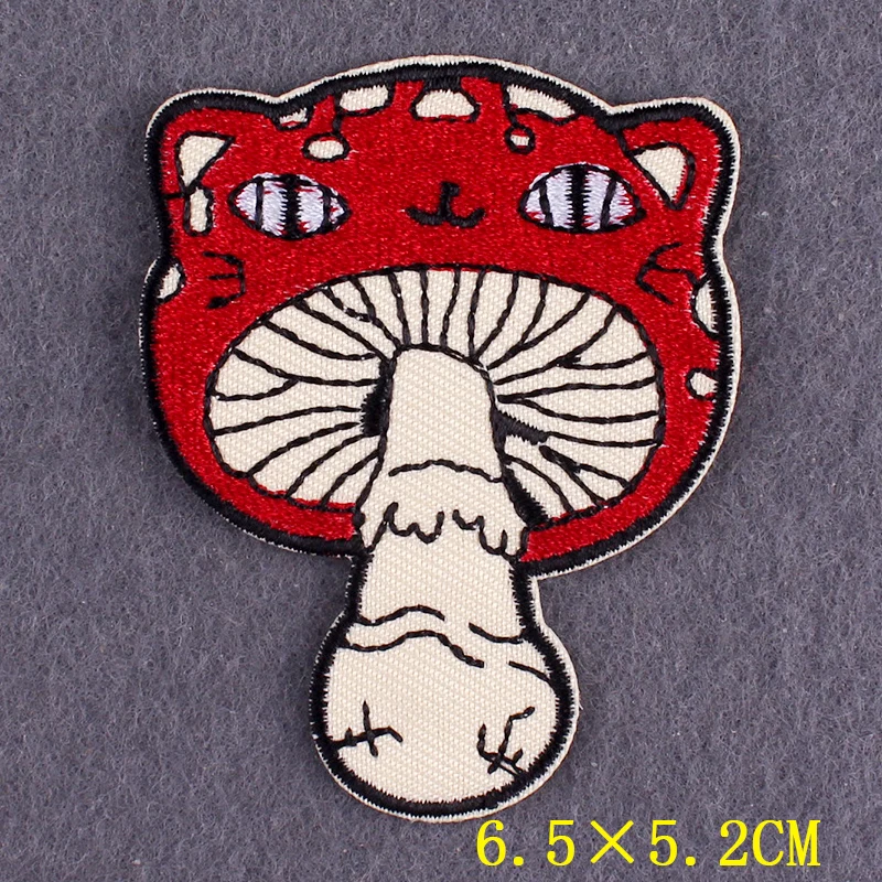 Anime Patch Embroidered Patches For Clothing Stickers DIY Fox Hook Loop Stripes Cartoon Patch Iron On Patches On Clothes Decor