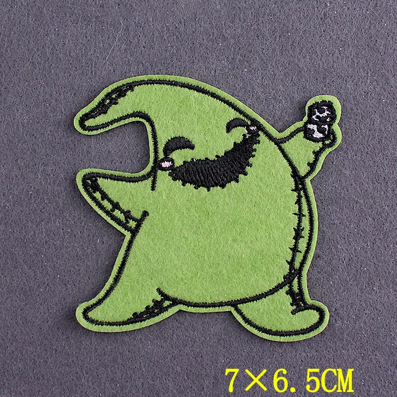 Anime Patch Embroidered Patches For Clothing Stickers DIY Fox Hook Loop Stripes Cartoon Patch Iron On Patches On Clothes Decor