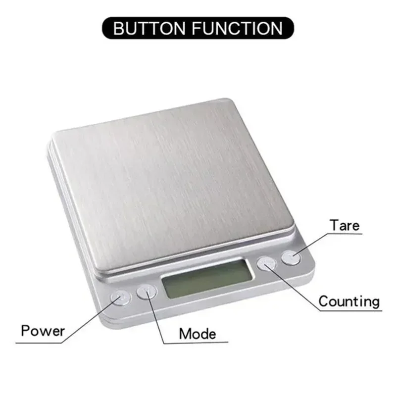 Digital Kitchen Scale Kitchen Measuring Scales Mini Pocket Precision Jewelry Electronic Balance De Cuisine Weight Gold Food Bar