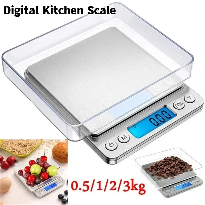 Digital Kitchen Scale Kitchen Measuring Scales Mini Pocket Precision Jewelry Electronic Balance De Cuisine Weight Gold Food Bar