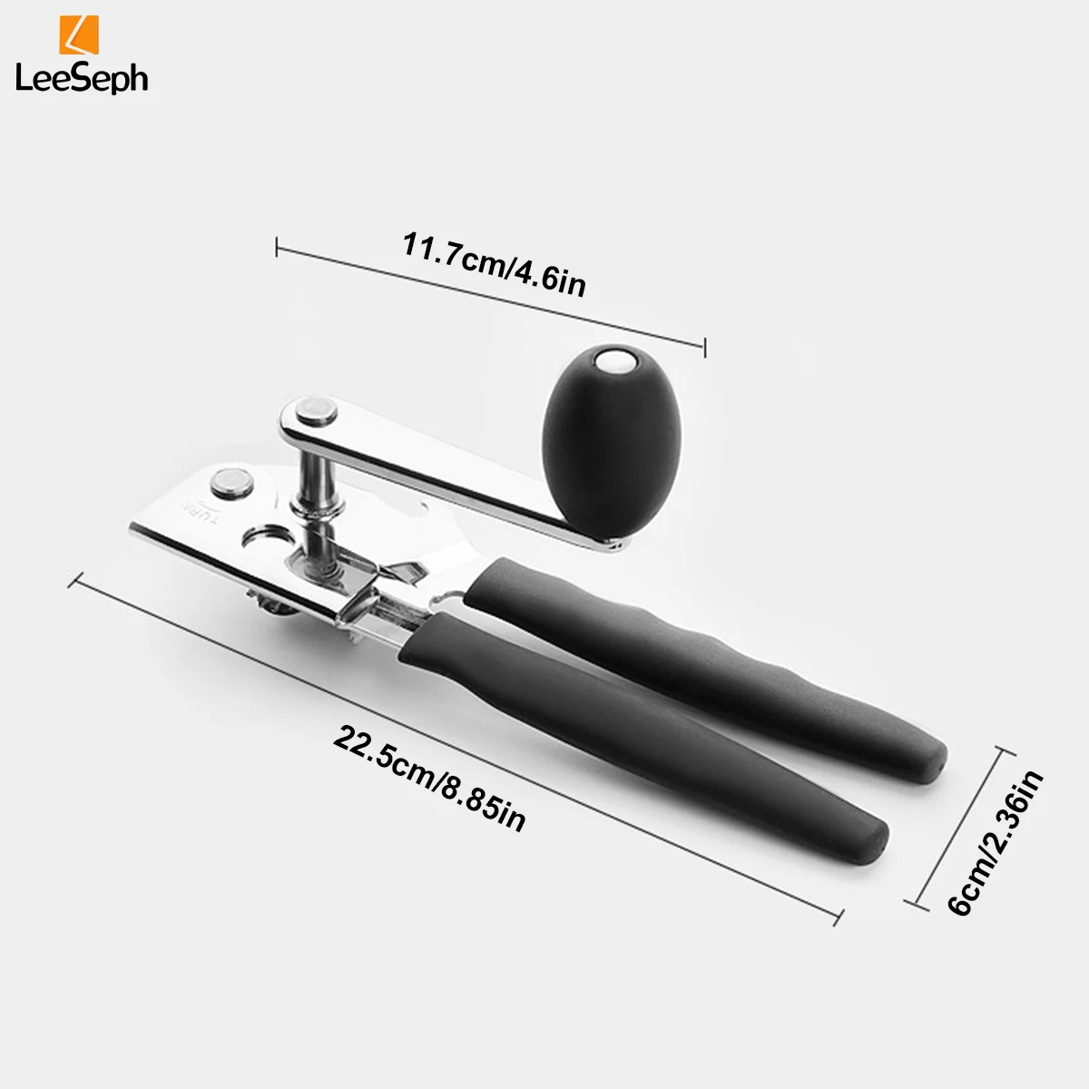 Commercial Can Opener Manual Heavy Duty for Seniors for Kitchen, Stainless Steel Opener for Restaurant Big Cans for Arthritics