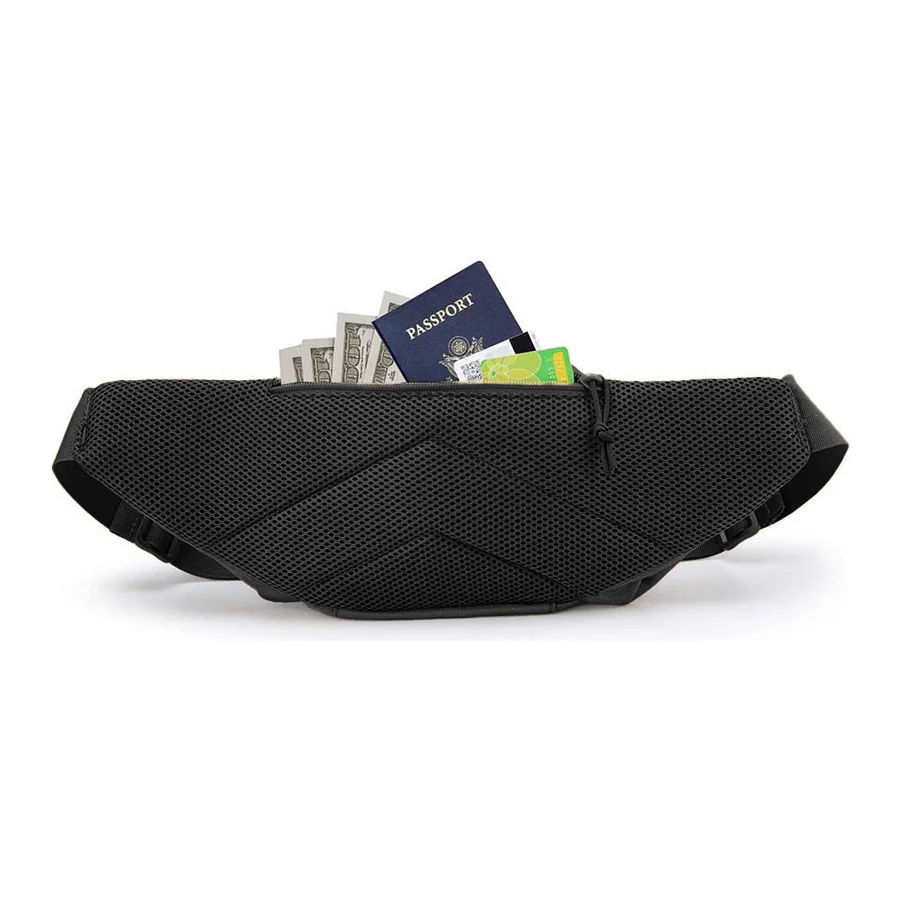 New Outdoor Multi functional Invisible Waist Attachment Bag for Men's Sports Storage Waist Bag Outdoor Tool Kit