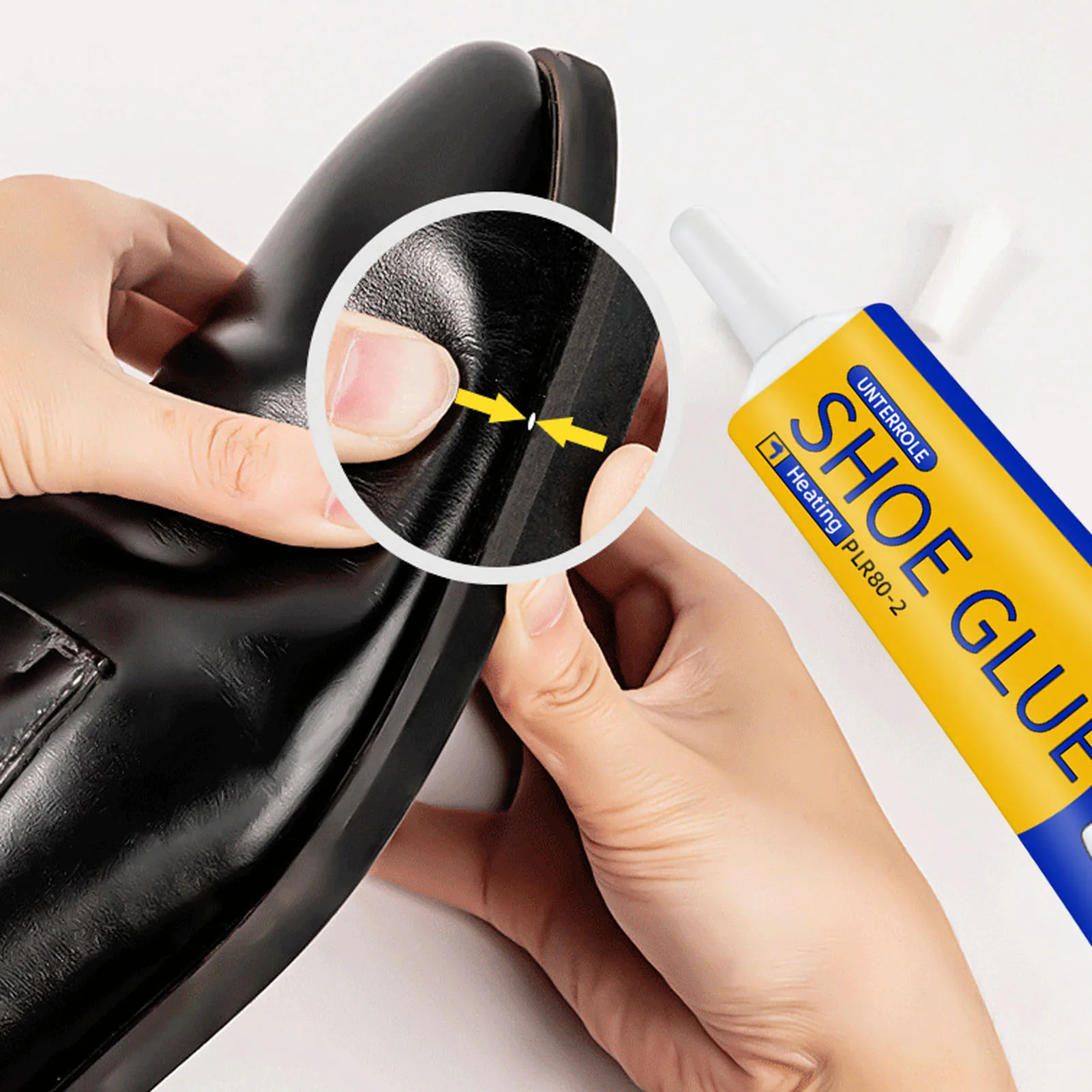 60ml Clear Shoe Repair Adhesive Low Odor Strong Adhesive Soft Resin Shoe Glue for Fixing Worn Shoes or Boots Super stability