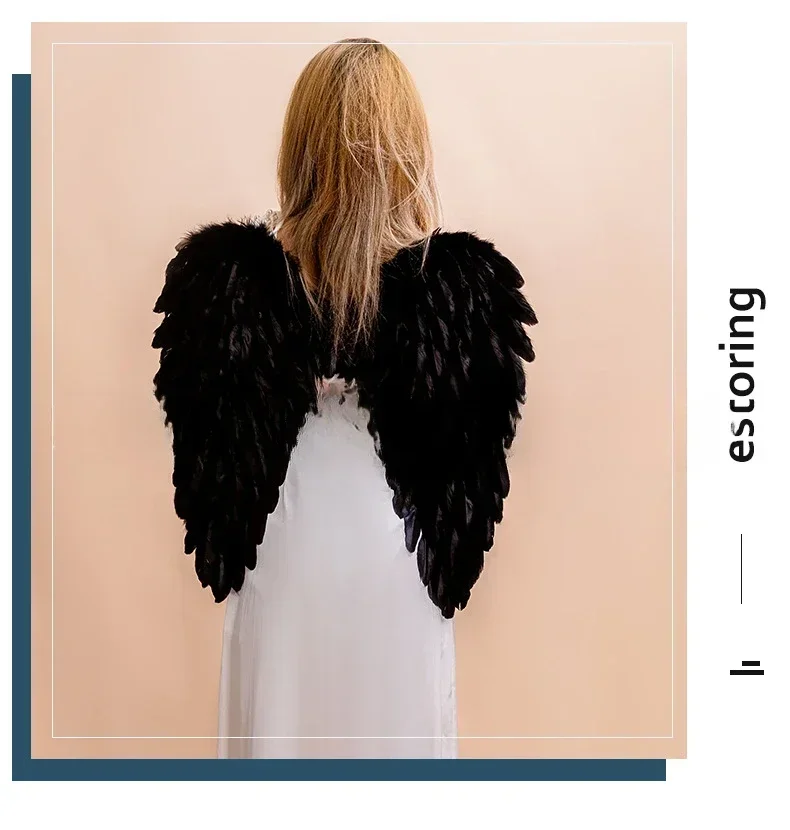 White Angel Feather Wings Festival PartyDecoration Props Scene Decoration Children Adult VictoriasSecret Fashion ShowPerformance