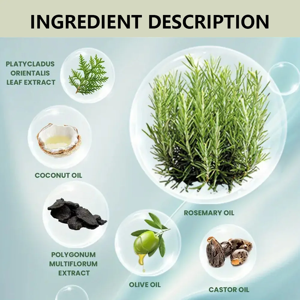 Rosemary Mint Scalp Hair Strengthening Oil,Deep Hydration,Repairs Damage,Enhances Shine,Promotes Growth,Smooths & Detangles