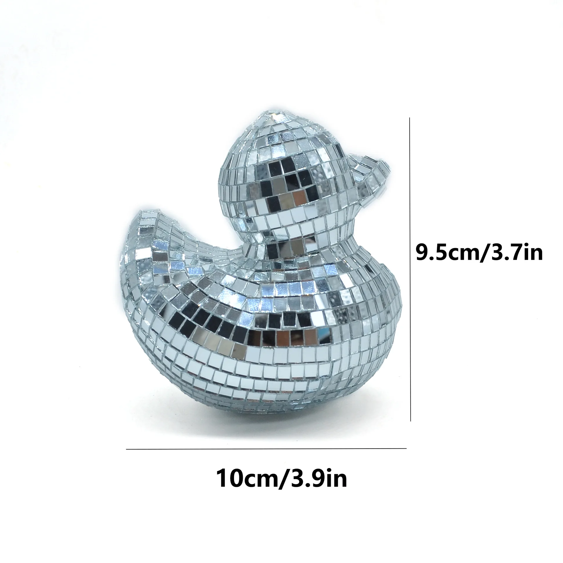 Home Disco Decoration Duck Disco Ball Duck Mirror Glass Decoration Creative Fun Crafts Desktop Decoration New Simple Duck