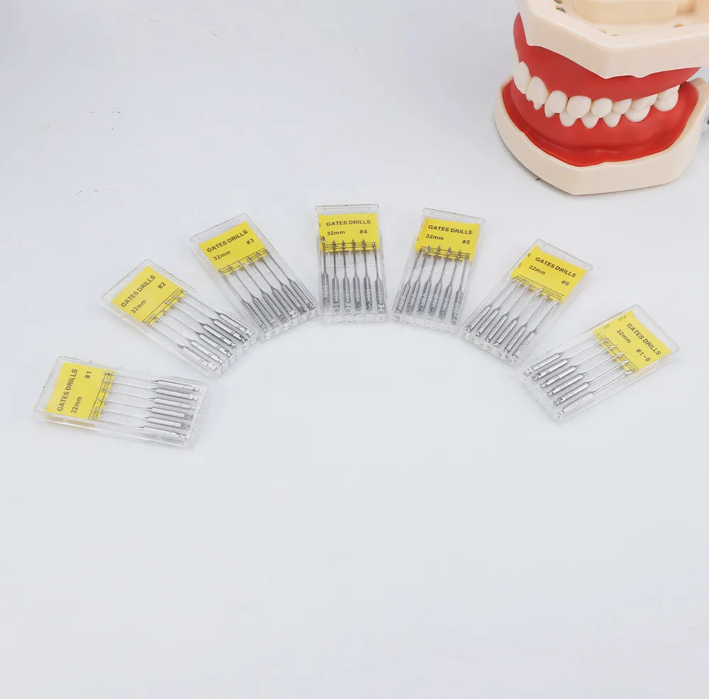 1 Pack(6pcs) Dental Peeso Reamer 28mm Endodontic Reamers Drill Burs Peeso Reamers Endo Files Largo Dentistry Materials Tool