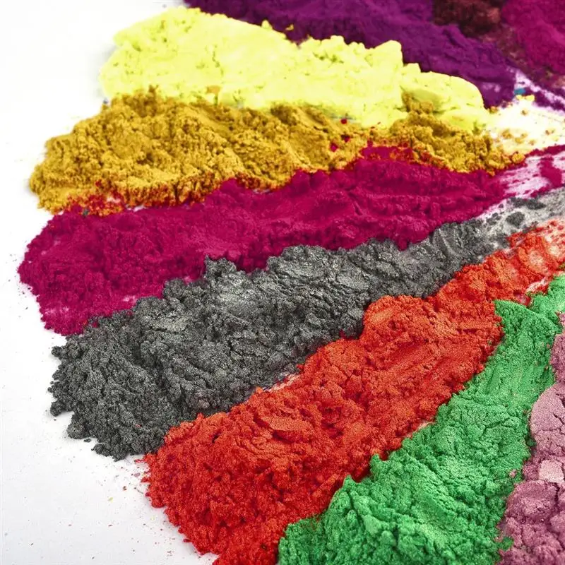 6/24/30Colors Epoxy Resin Dye Mica Powder Powdered Pigments Set Resin Mica Pearlescent Resin Pearl Natural Micas Colorants Resin