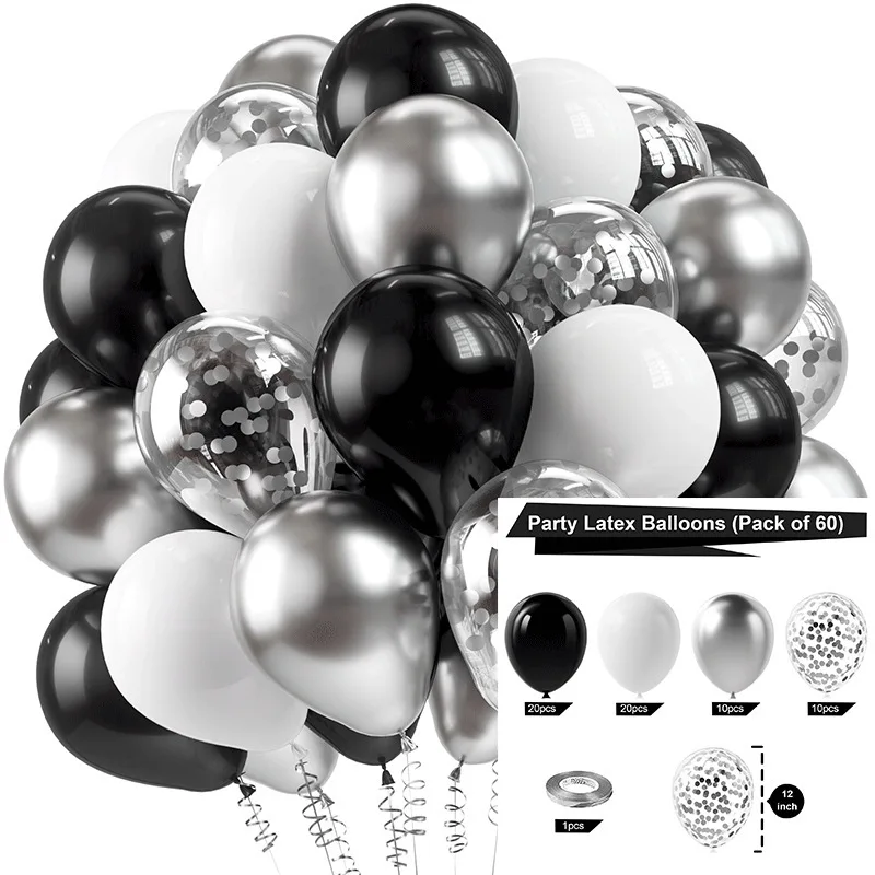 50Pcs Sparkling Metal Pink Latex Balloons - Wedding, Birthday, Anniversary Decoration
