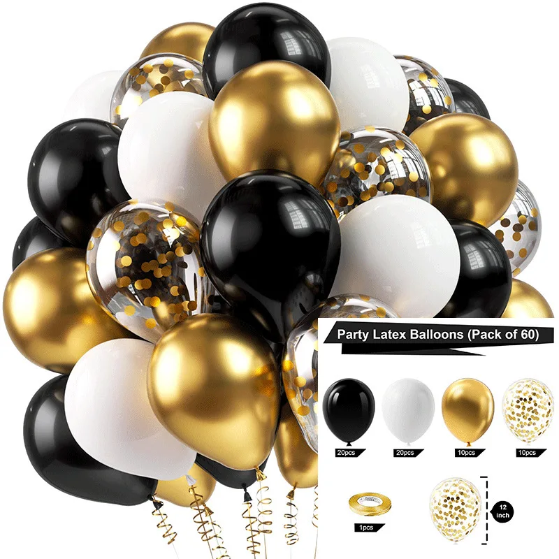 50Pcs Sparkling Metal Pink Latex Balloons - Wedding, Birthday, Anniversary Decoration