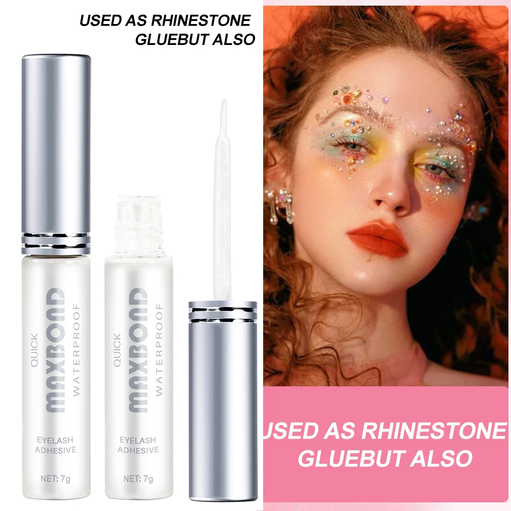 Long-Lasting Quick Dry False Eyelash Glue Transparent Natural Fake Eyelashe Extension Glue Waterproof Self-Adhesive Eyelash Glue