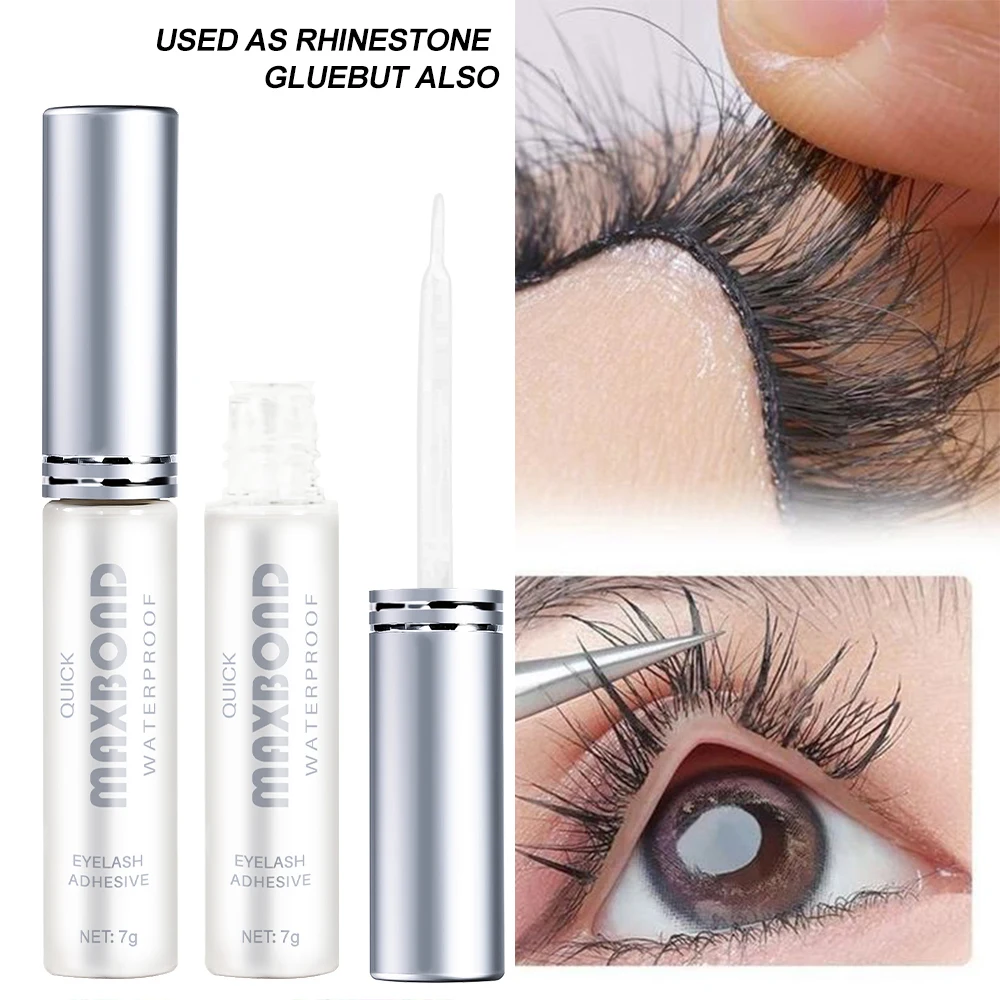 Long-Lasting Quick Dry False Eyelash Glue Transparent Natural Fake Eyelashe Extension Glue Waterproof Self-Adhesive Eyelash Glue