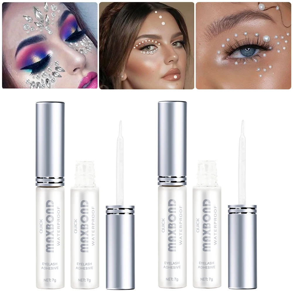Long-Lasting Quick Dry False Eyelash Glue Transparent Natural Fake Eyelashe Extension Glue Waterproof Self-Adhesive Eyelash Glue