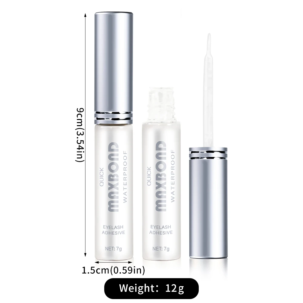 Long-Lasting Quick Dry False Eyelash Glue Transparent Natural Fake Eyelashe Extension Glue Waterproof Self-Adhesive Eyelash Glue