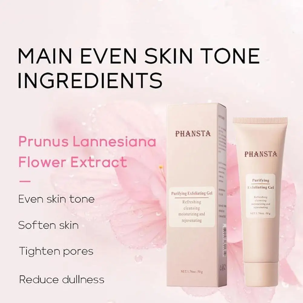 Face Exfoliating Gel Deep Cleansing Pores,Remove Dead Skin Purify Gentle Exfoliate Oil Control Moisturizing Face Scrub Skin Care