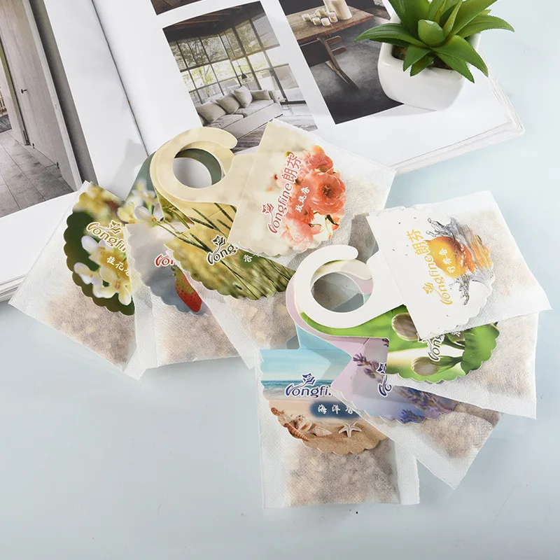 5/10pcs Wardrobe Hanging Sachets Lasting Fragrance Scented Bags for Closet Room Drawers Bathroom Air Freshener Aromatherapy