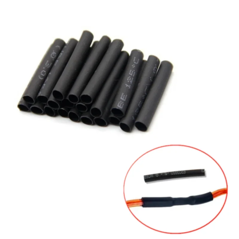 420pcs Black Heat Shrink Tube Glue Polyolefin Waterproof Sleeving Tubing Sleeve Wrap Tubing Kit Cable Sleeves